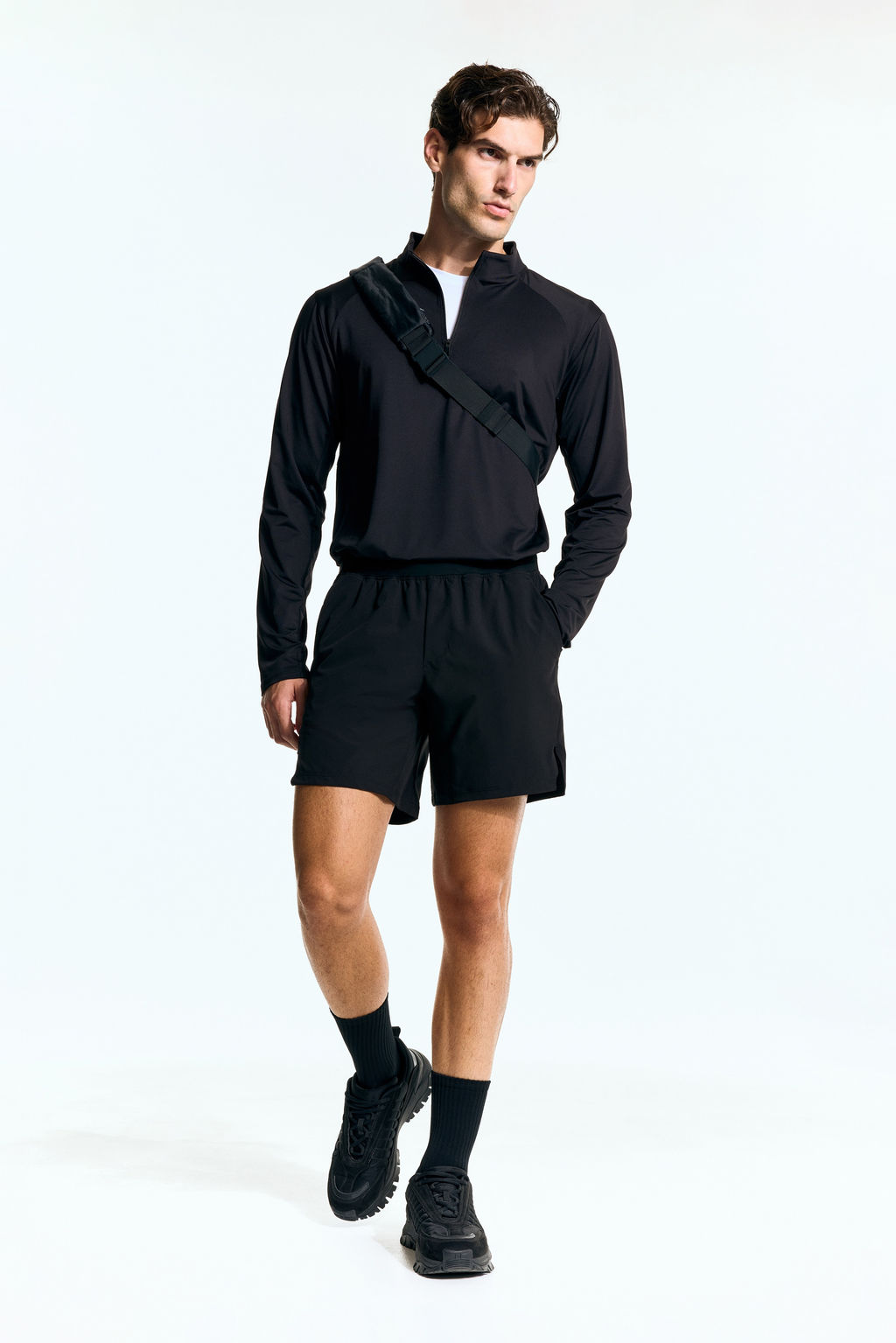 Pantal?n corto a media pierna con DryMove - H&m фото 7