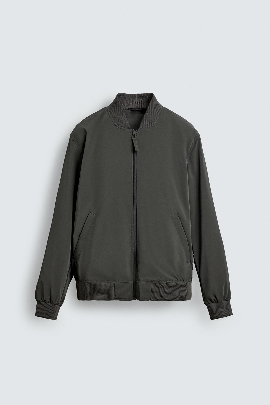 CAZADORA BOMBER T?CNICA / Verde gris - Zara фото 7