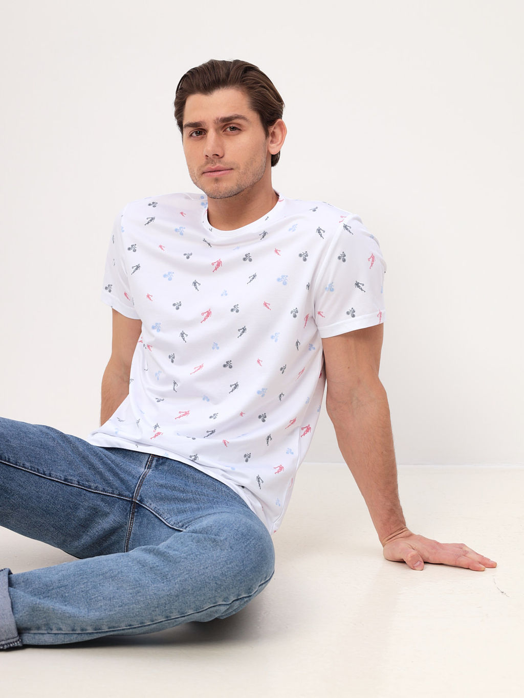 Футболка мужская короткий рукав GREG G145-PP4T-LT1857 (белый)  фото 6