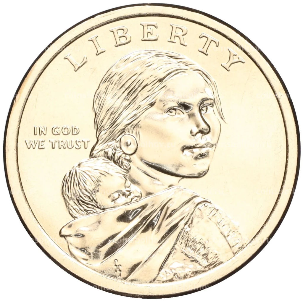 Монета 1 доллар 2024 года D США Коренные Американцы  Закон о гражданстве индейцев