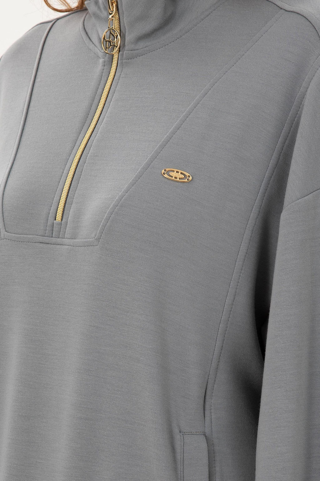 Женский серый меланжевый свитшот Неожиданная скидка в корзине - U.s. polo assn фото 7