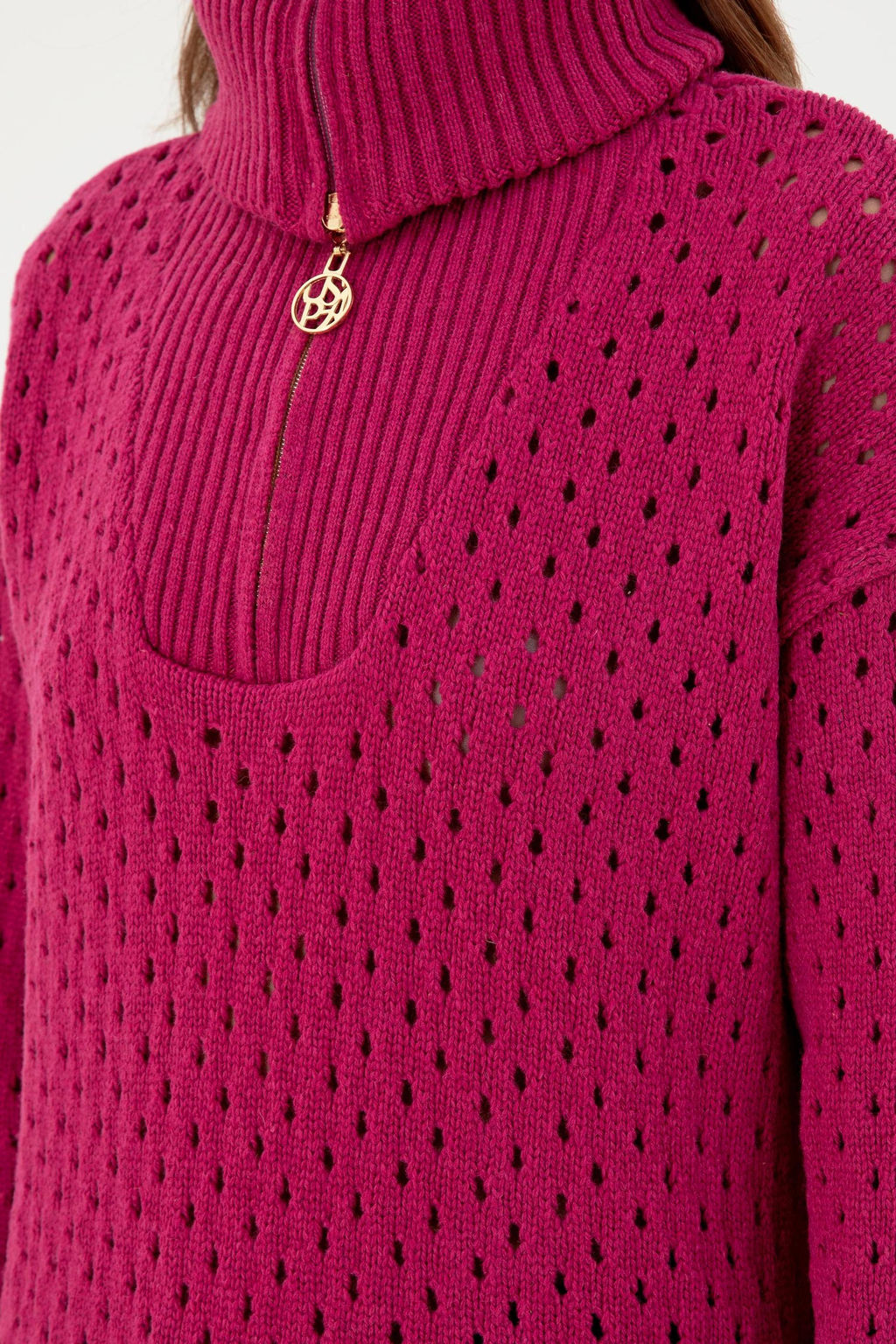 Женский свитер цвета фуксии Неожиданная скидка в корзине - U.s. polo assn фото 7