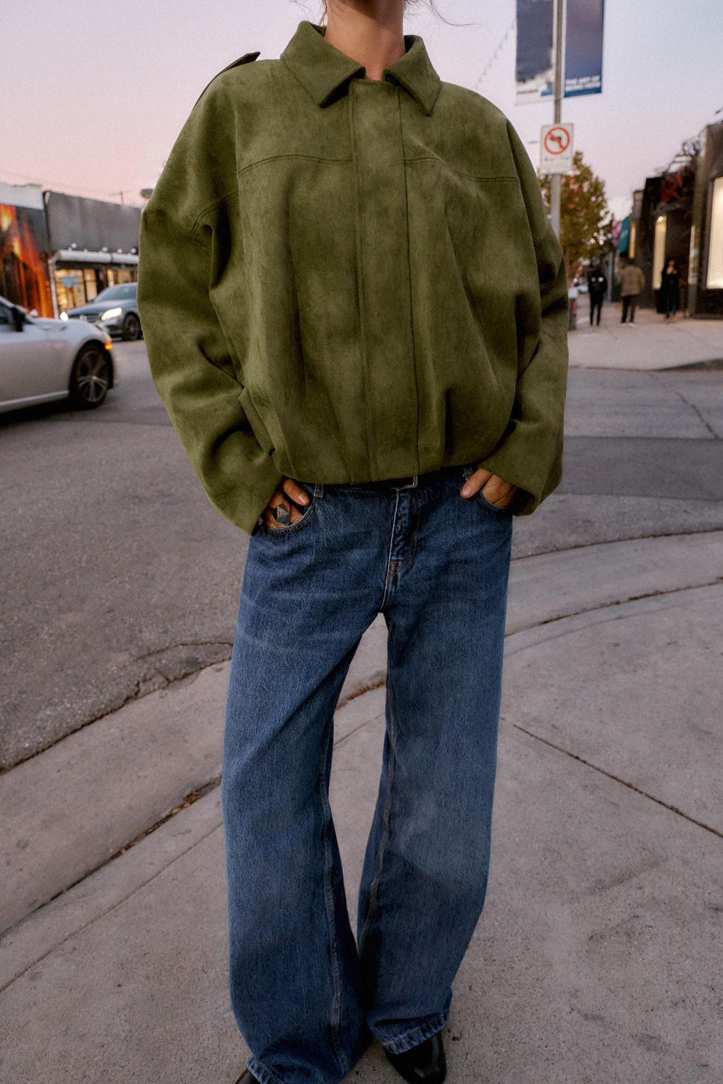 SUEDE EFFECT BOMBER JACKET - Zara фото 11