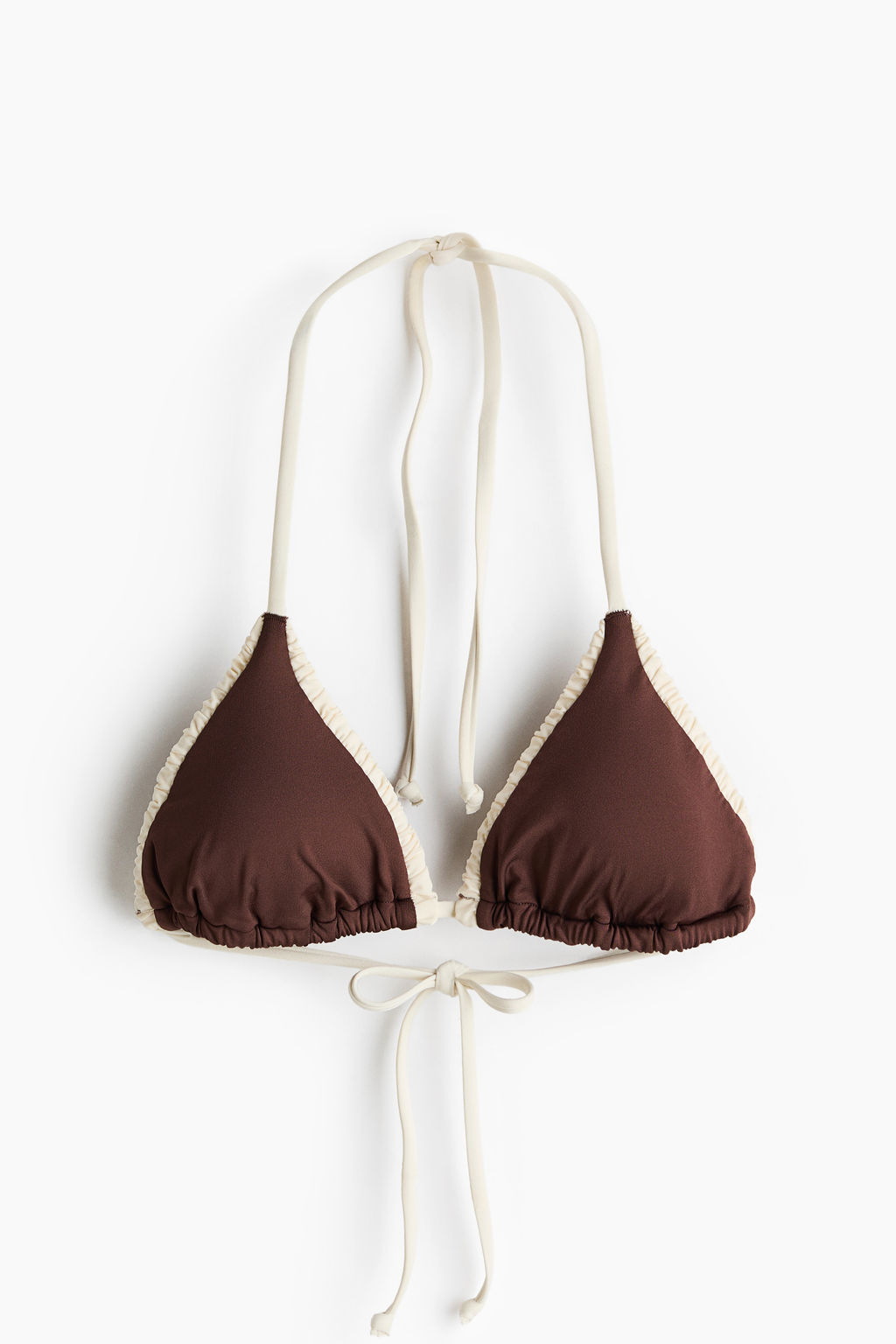 Top de bikini triangular con relleno - H&m фото 4