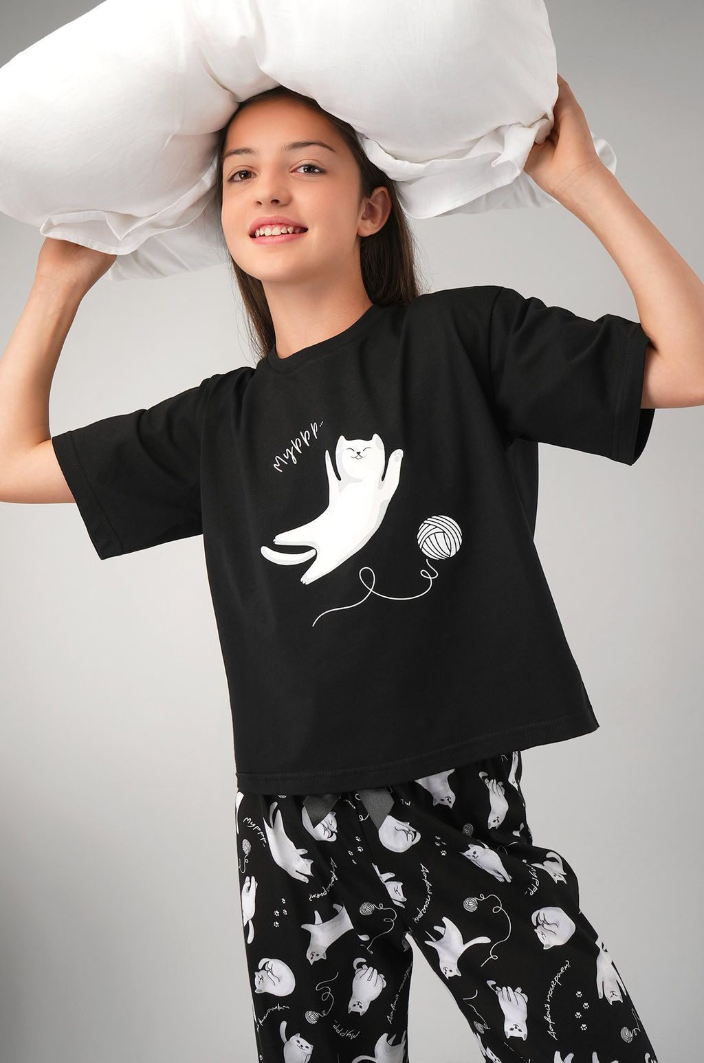 Хлопковая пижама для девочки Happyfox