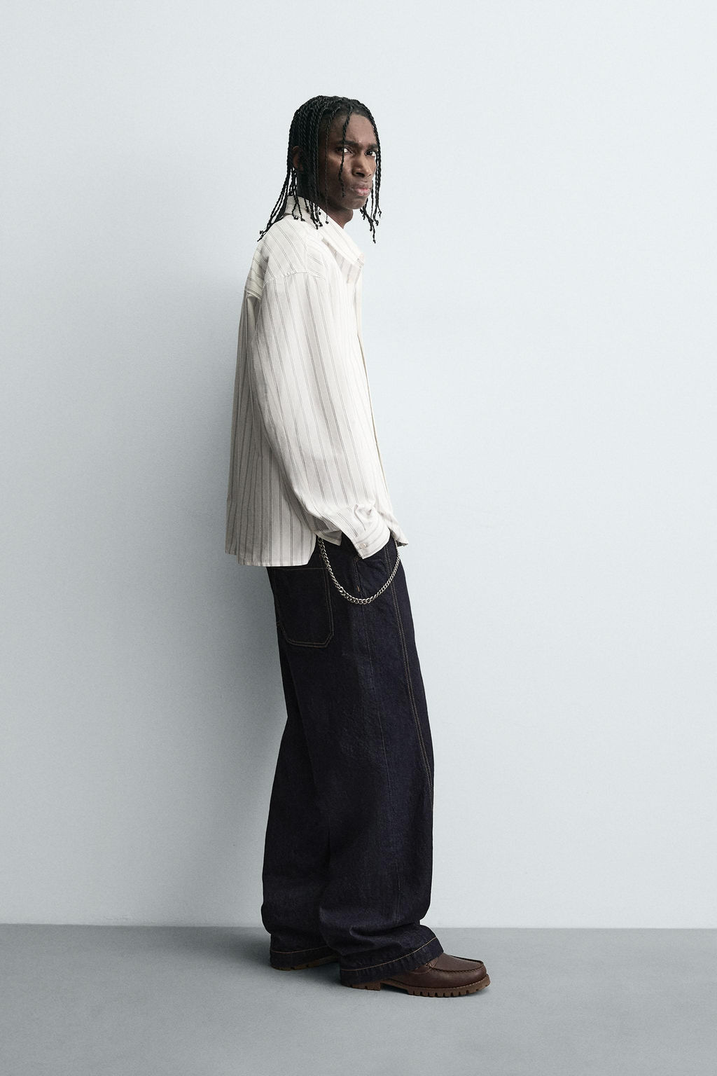 STRIPED SHIRT WITH POCKET - Zara фото 4