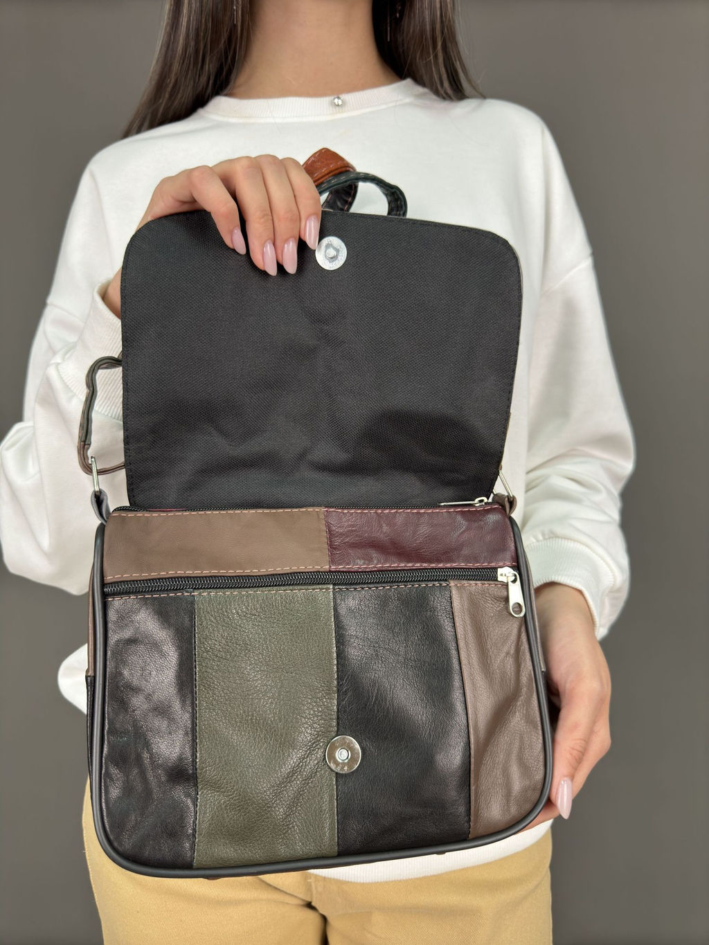 Сумка женская из телячьей кожи