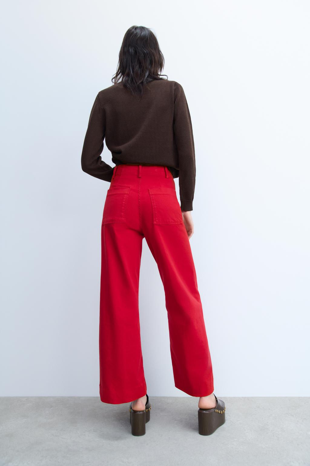 ZW COLLECTION WIDE-LEG HIGH-WAIST JEANS - Zara фото 47