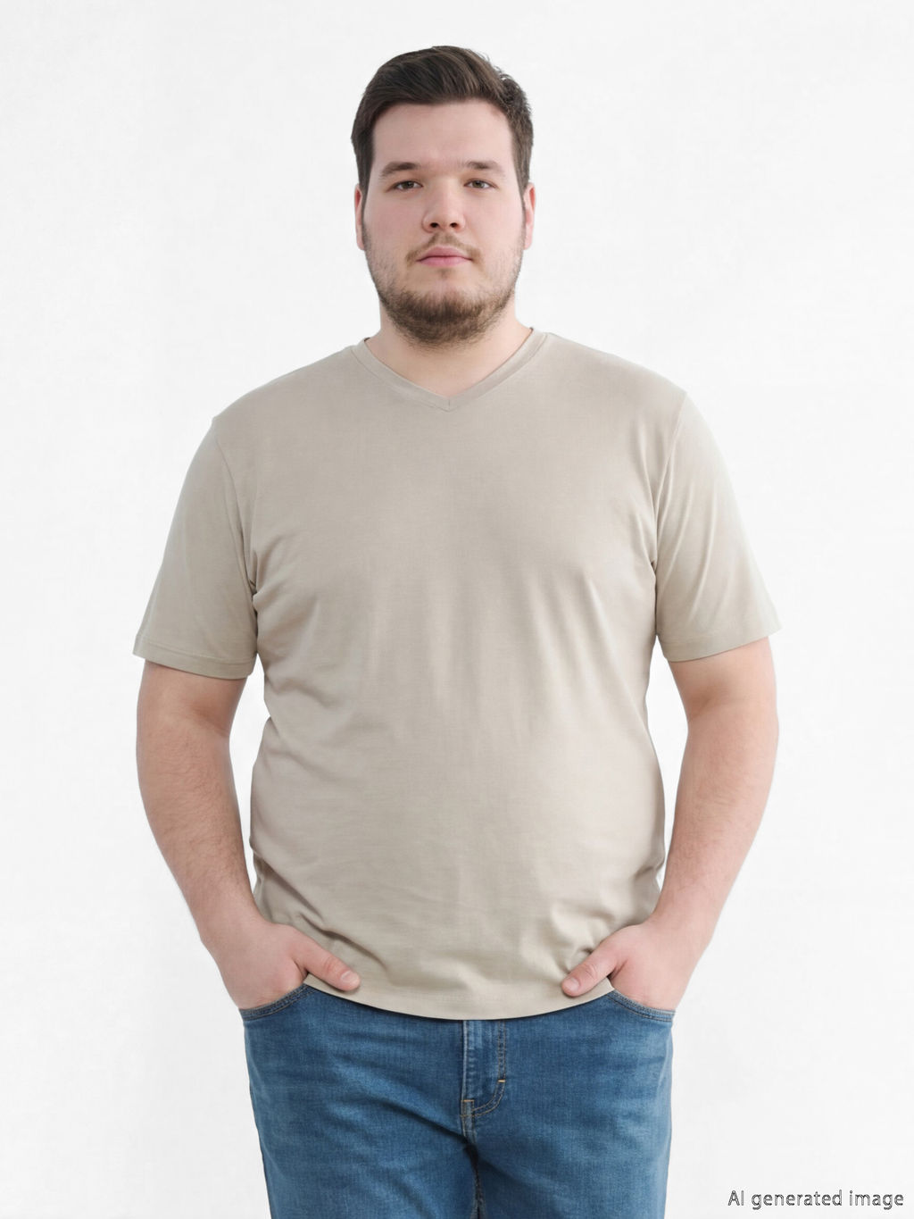 V Yaka Penye Erkek Ti??rt