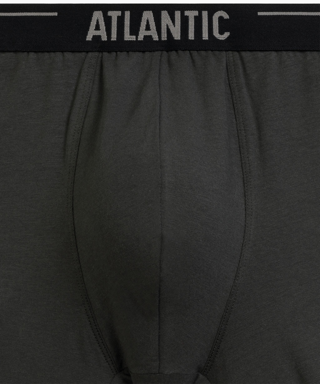 ATLANTIC 3MH-011 Трусы шорты Solid - набор (3 шт.) темно-фиолетовый + черный + темный хаки  фото 5