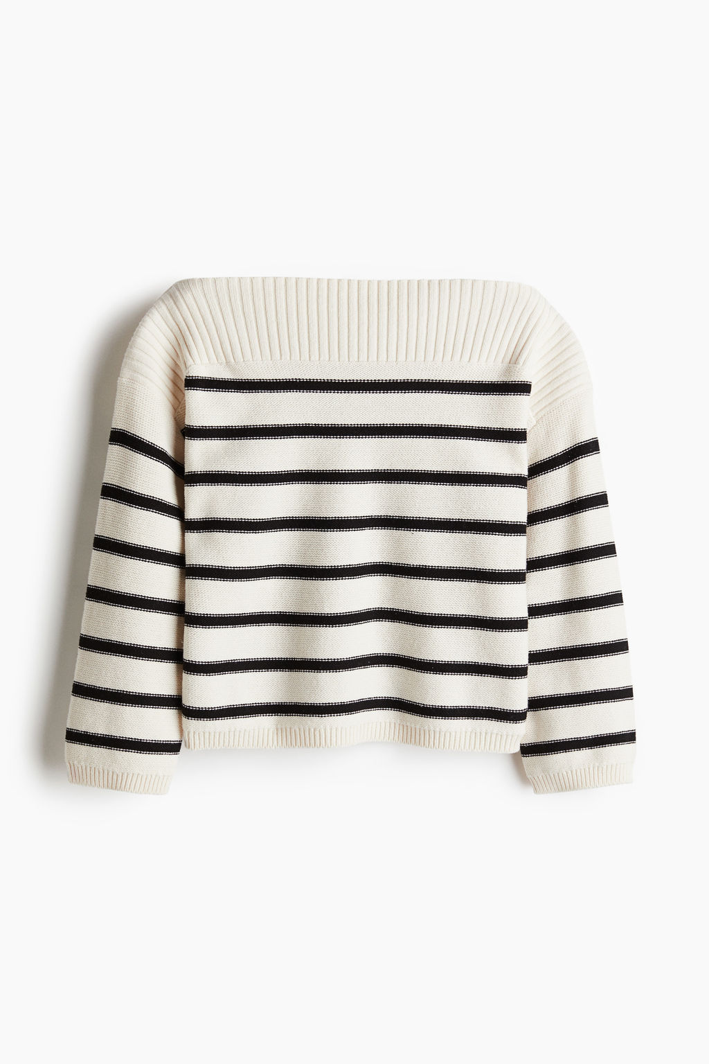 Jersey en punto del rev?s con escote barco - H&m фото 2
