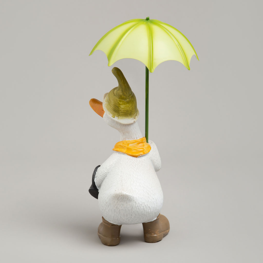 СТАТУЭТКА УТКА ПОД ЗОНТИКОМ 10,5Х12Х20 СМ - Lefard фото 4