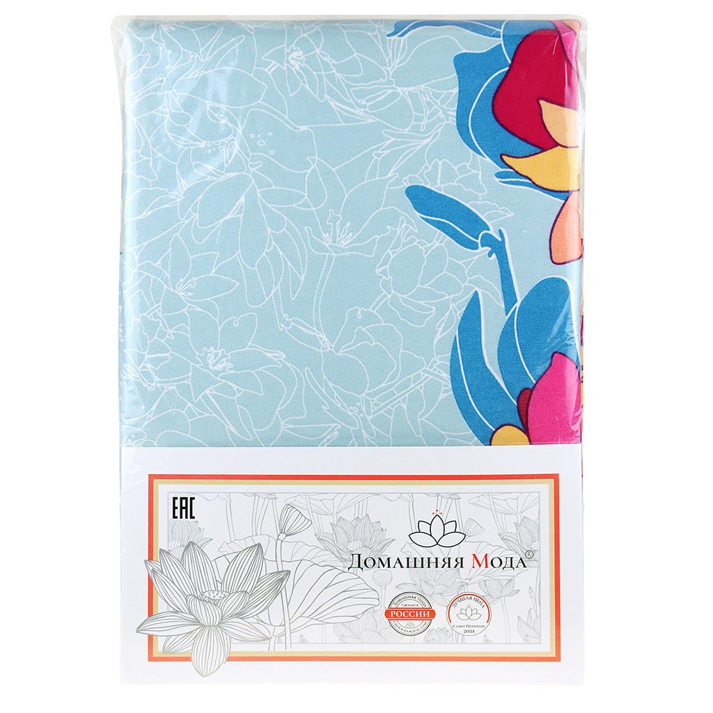 Аромат магнолии Скатерть 150х145см, длина стола до 110см, на 4 персоны, хлопок Премиум 186г/м2, Домашняя мода (Россия)  фото 5