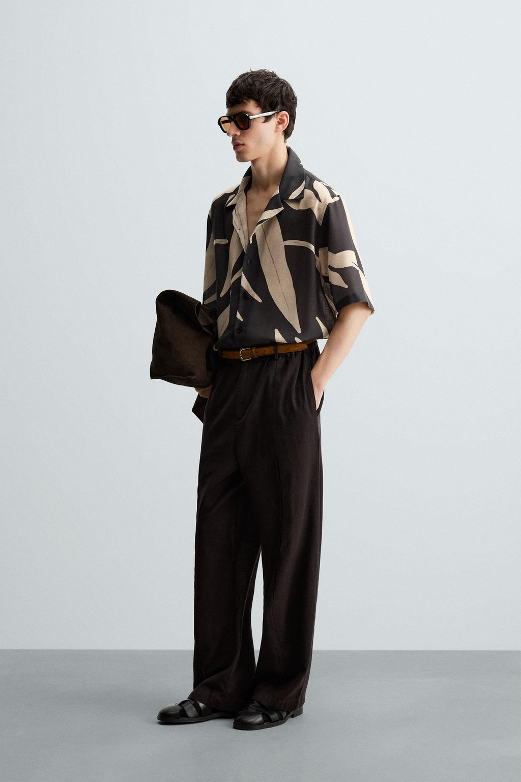 LEAF PRINT SHIRT - Zara фото 4