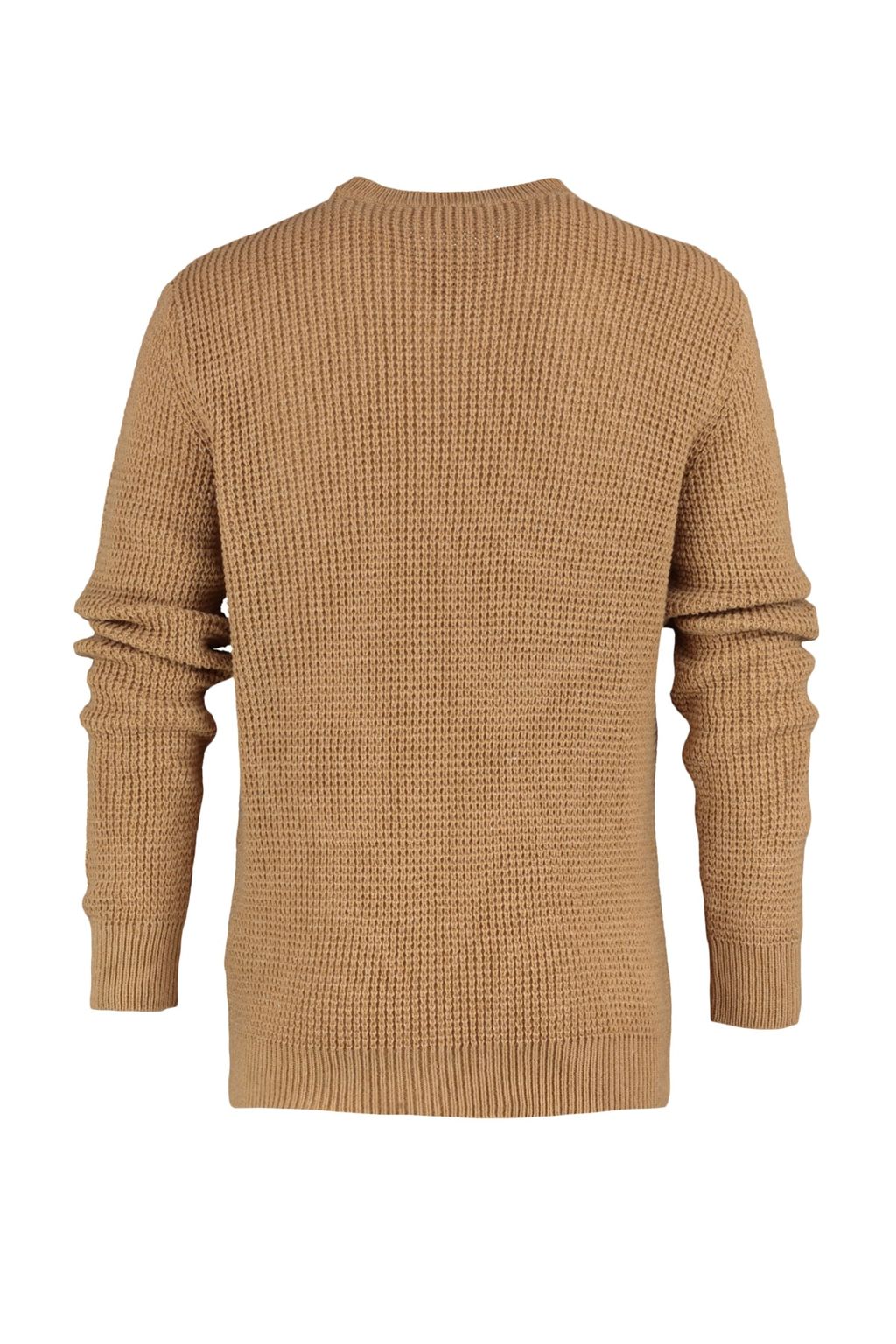 TRENDYOL MAN Camel Regular Fit Yunlu Bisiklet Yaka Dokulu Basic Triko Kazak TMNAW23KZ00028 - Trendyolmilla фото 10