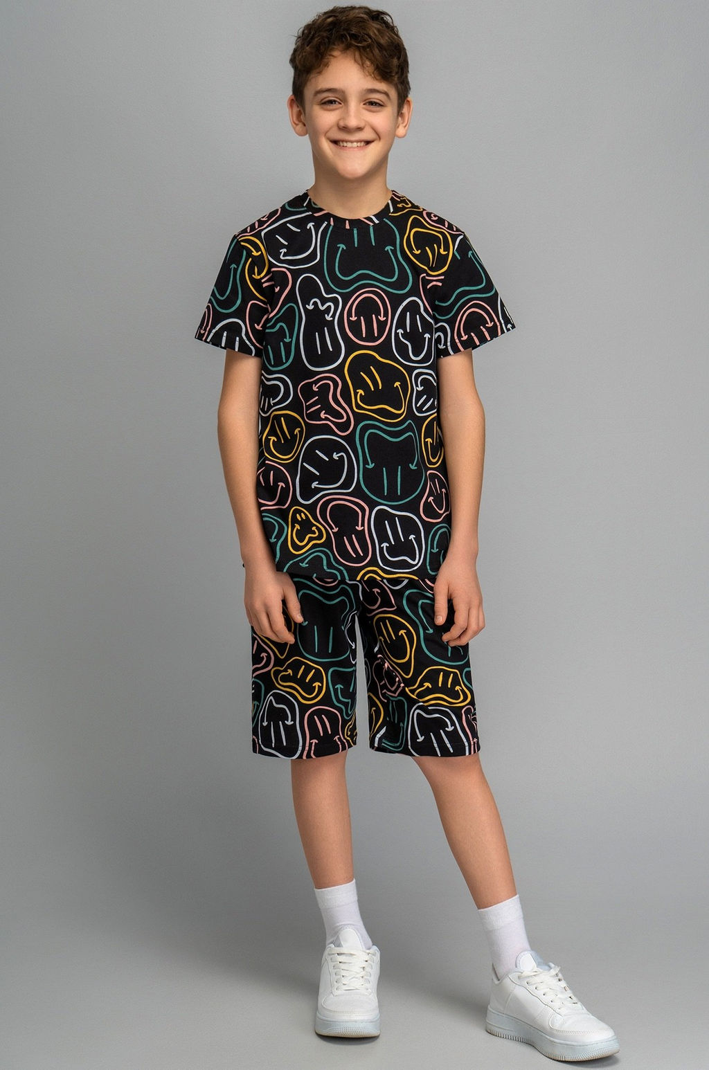 Хлопковый костюм для мальчика Happyfox