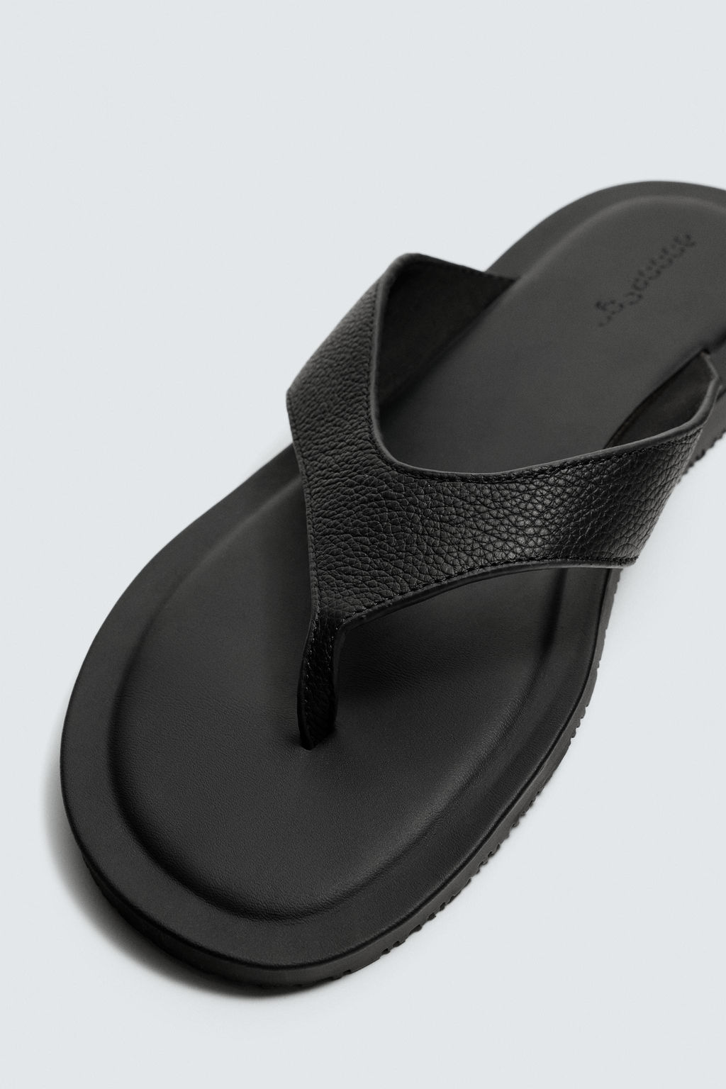 SANDALIA TIRAS PIEL / Negro - Zara фото 3