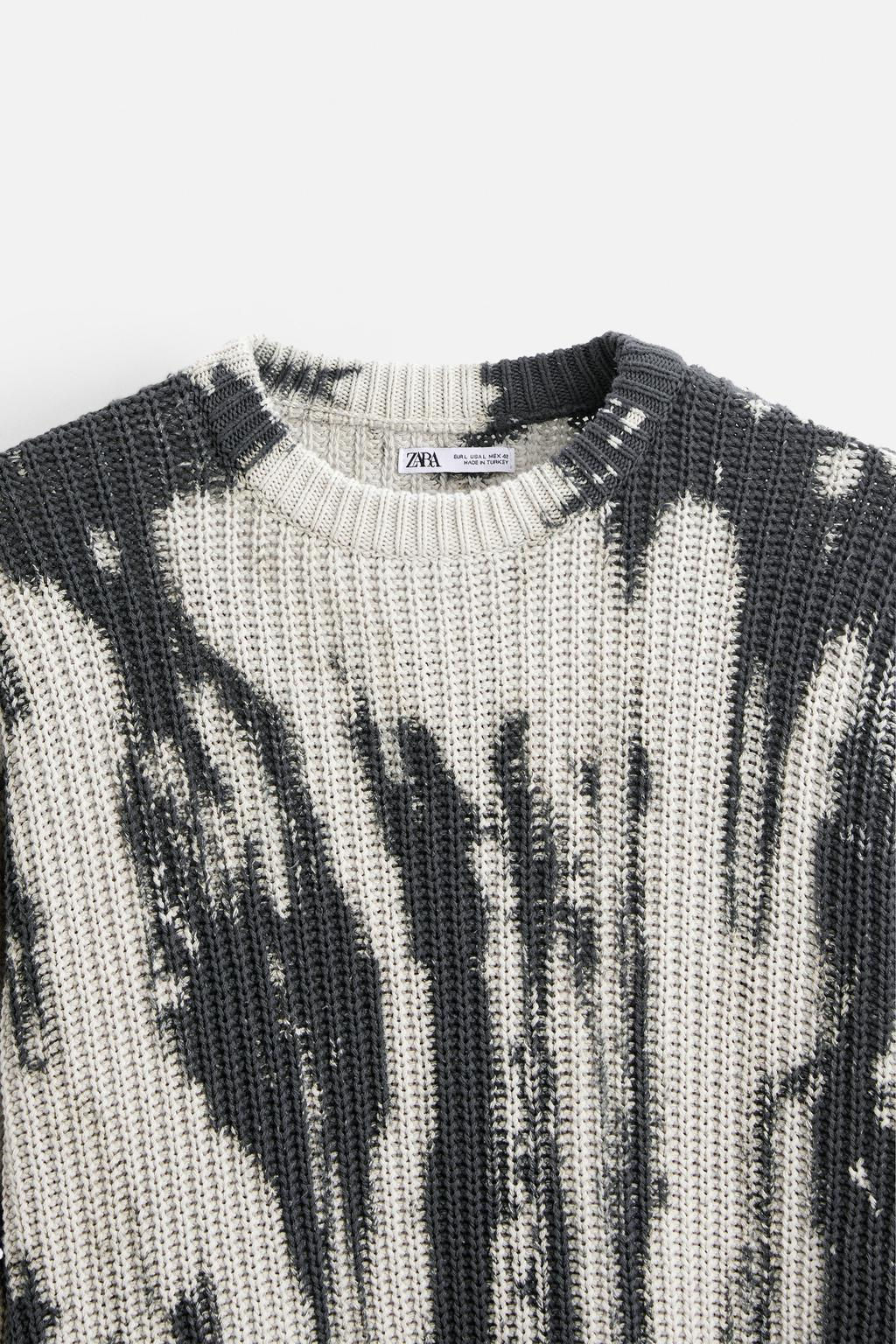 TIE-DYE PRINT SWEATER - Zara фото 8