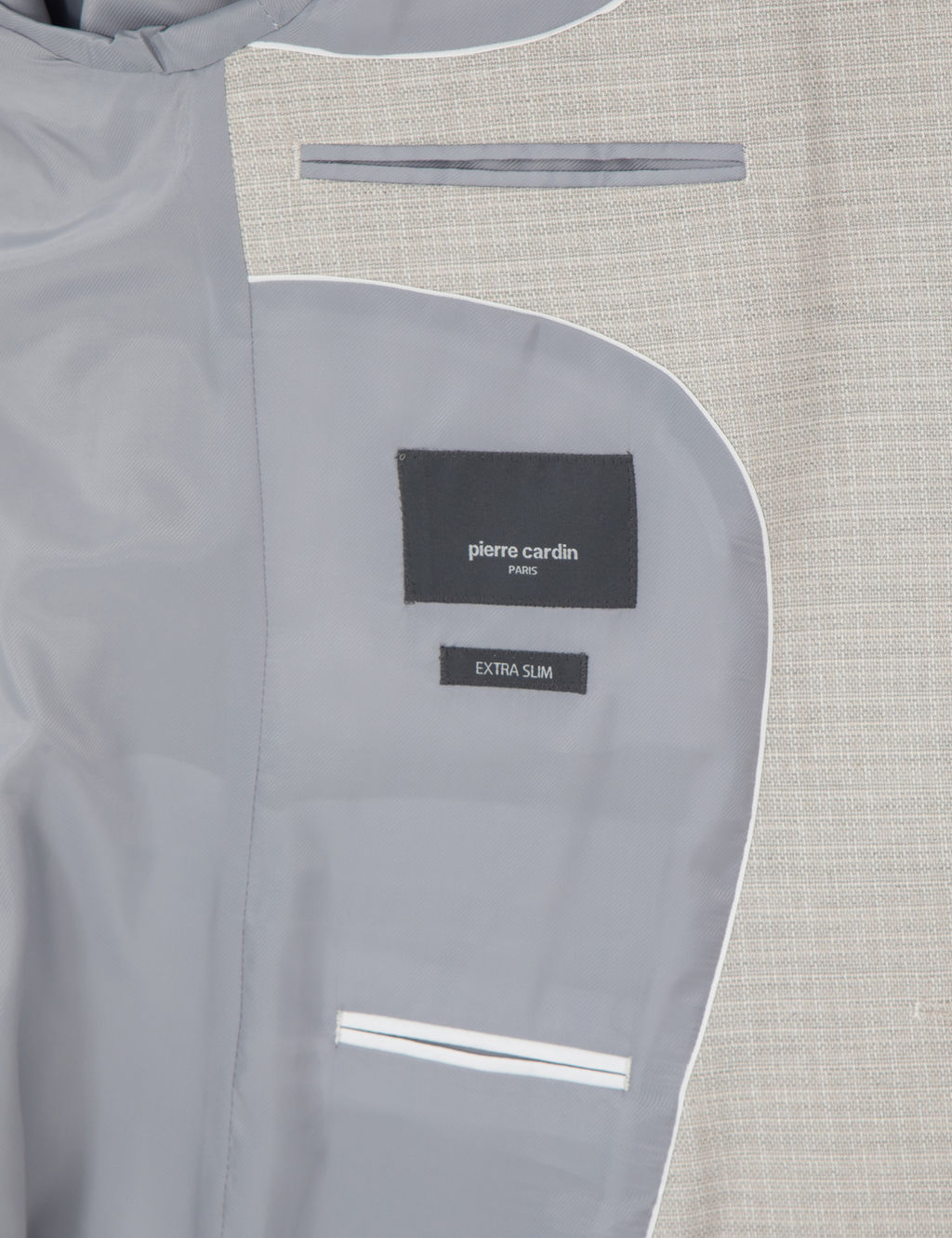 Bej Extra Slim Fit Yelekli Tak_m Elbise