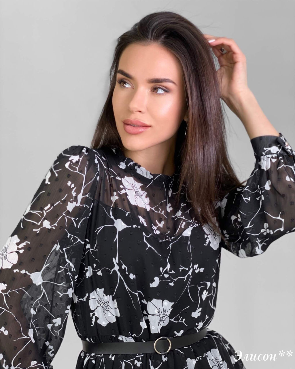 Платье Элисон** (черный) - Nadi bordo фото 4