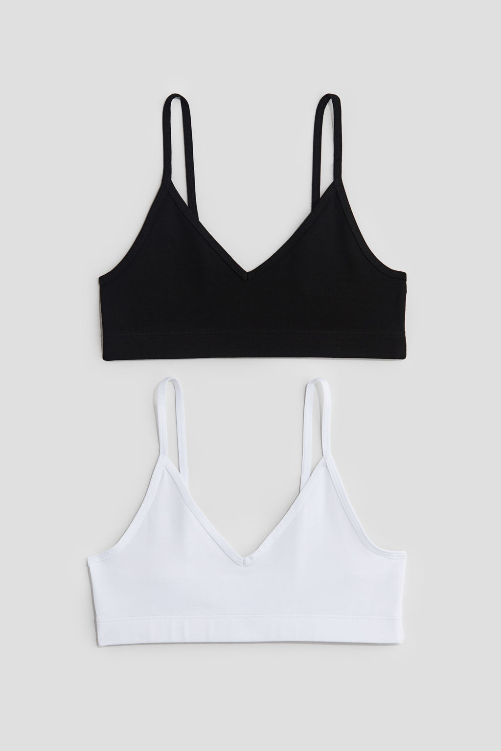 Pack de 2 crop tops con escote en V - H&m фото 2