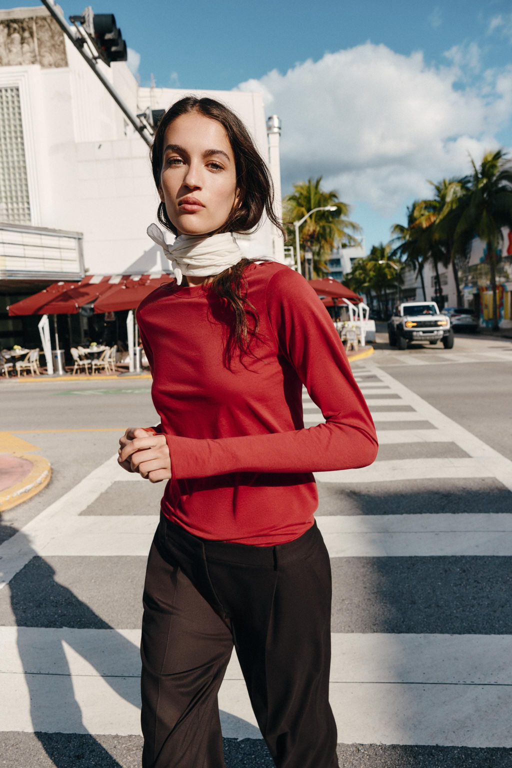 COTTON LONG SLEEVE T-SHIRT - Zara фото 4