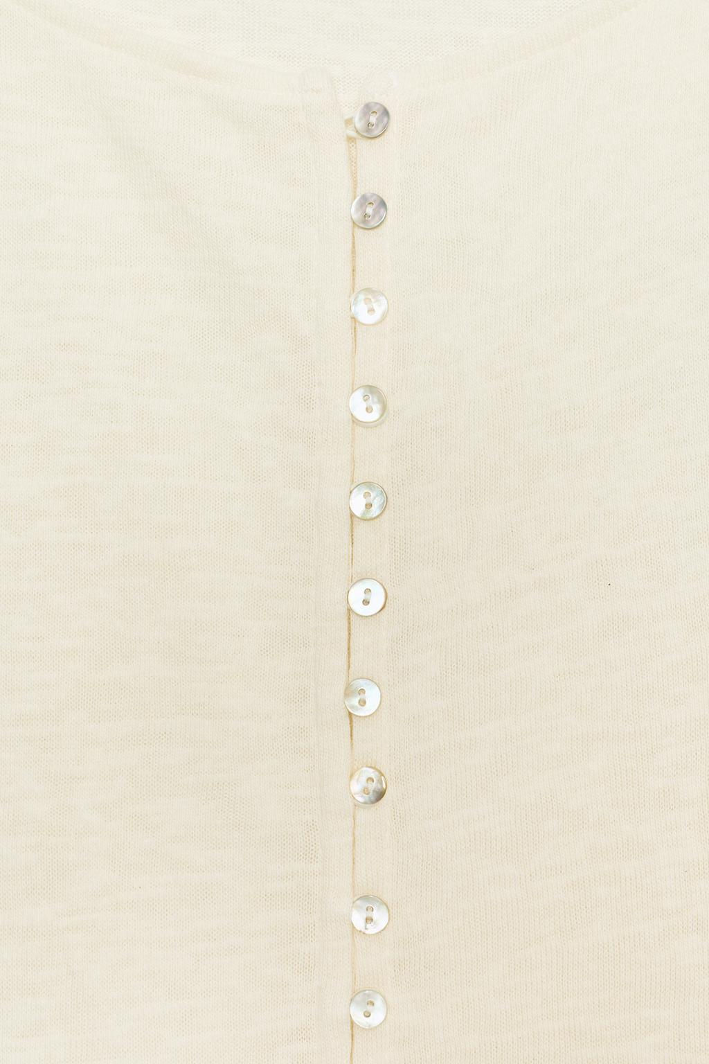 RUSTIC T-SHIRT WITH BUTTONS - Zara фото 9