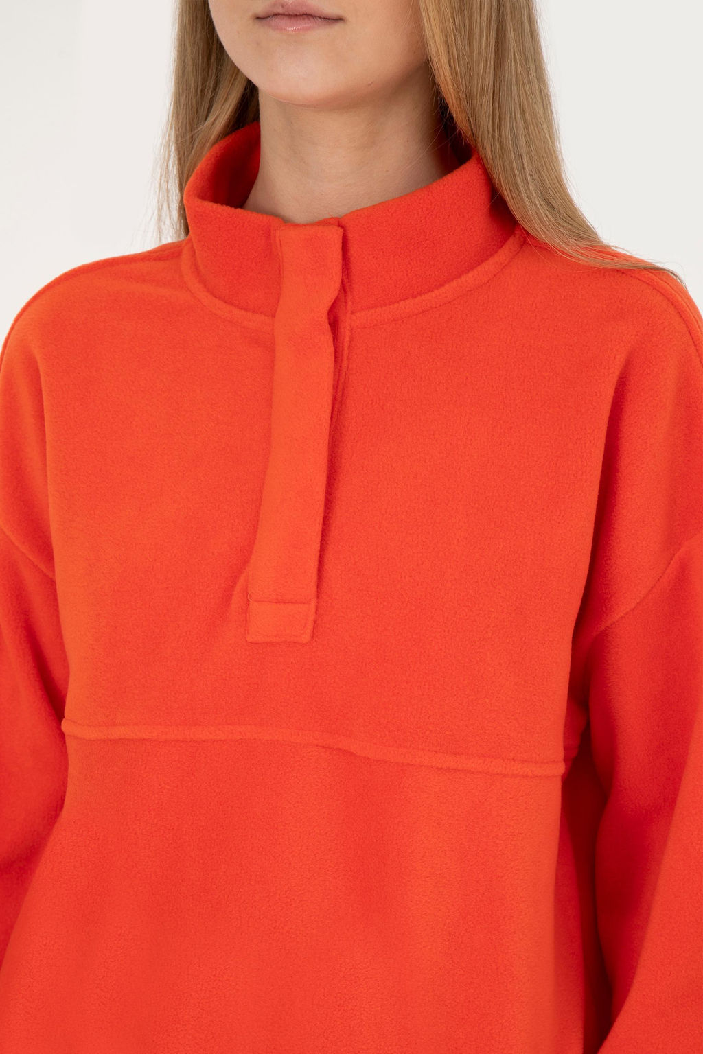Женский оранжевый свитшот с воротником стойкой Неожиданная скидка в корзине - U.s. polo assn фото 7