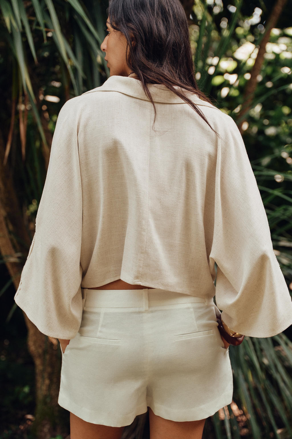 CROCHET TRIM KNOT SHIRT - Zara фото 12