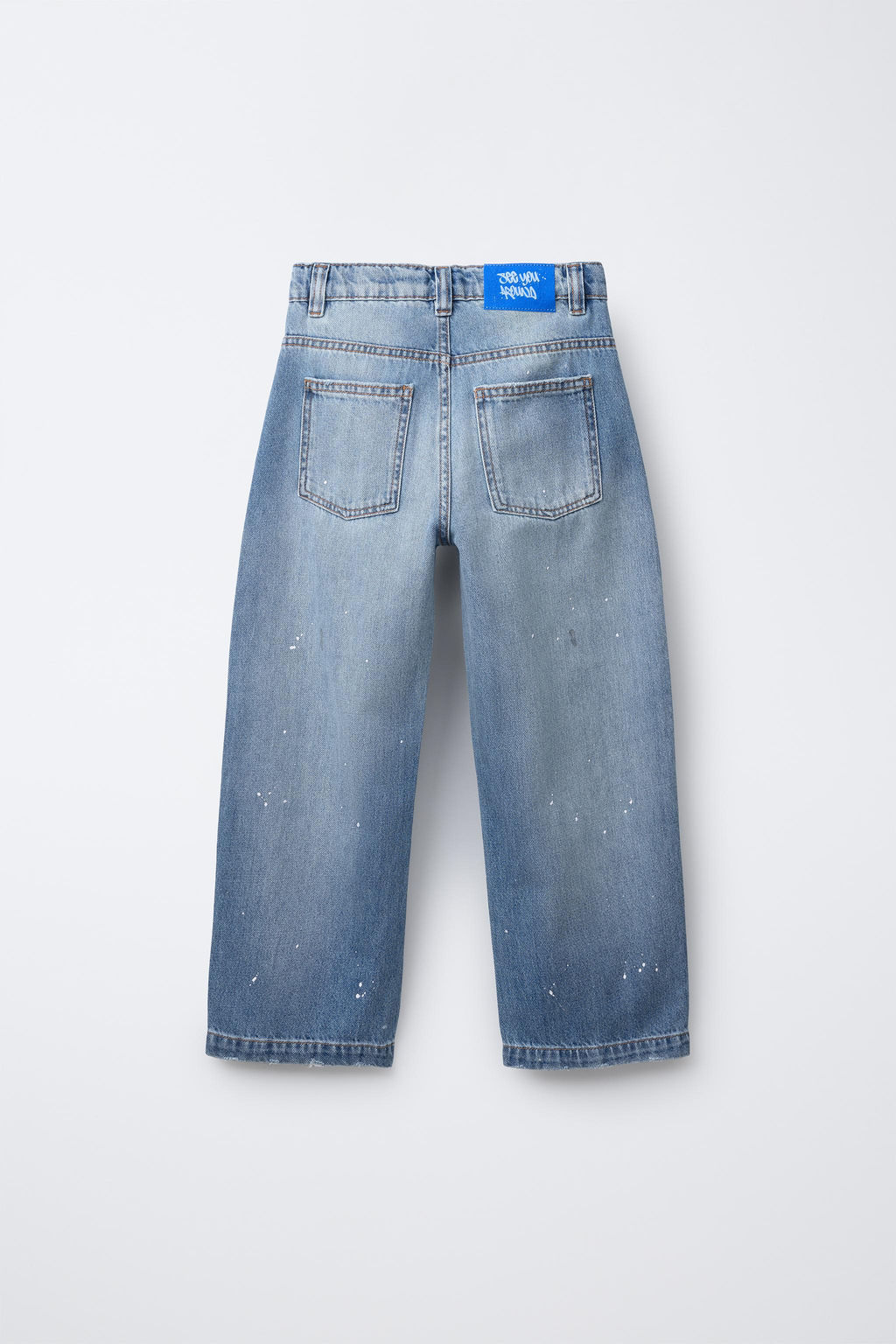 SPLATTER PRINT RELAXED BALLOON JEANS - Zara фото 2