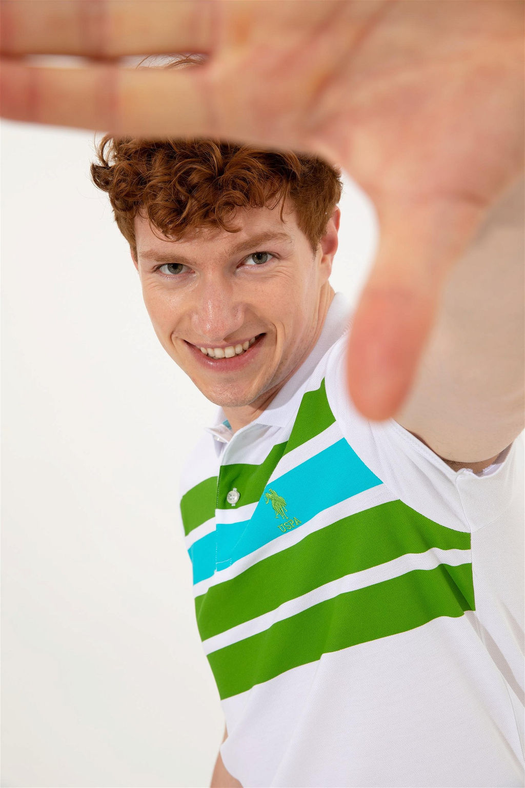 Мужская футболка Apple Green с воротником-поло Неожиданная скидка в корзине - U.s. polo assn фото 2