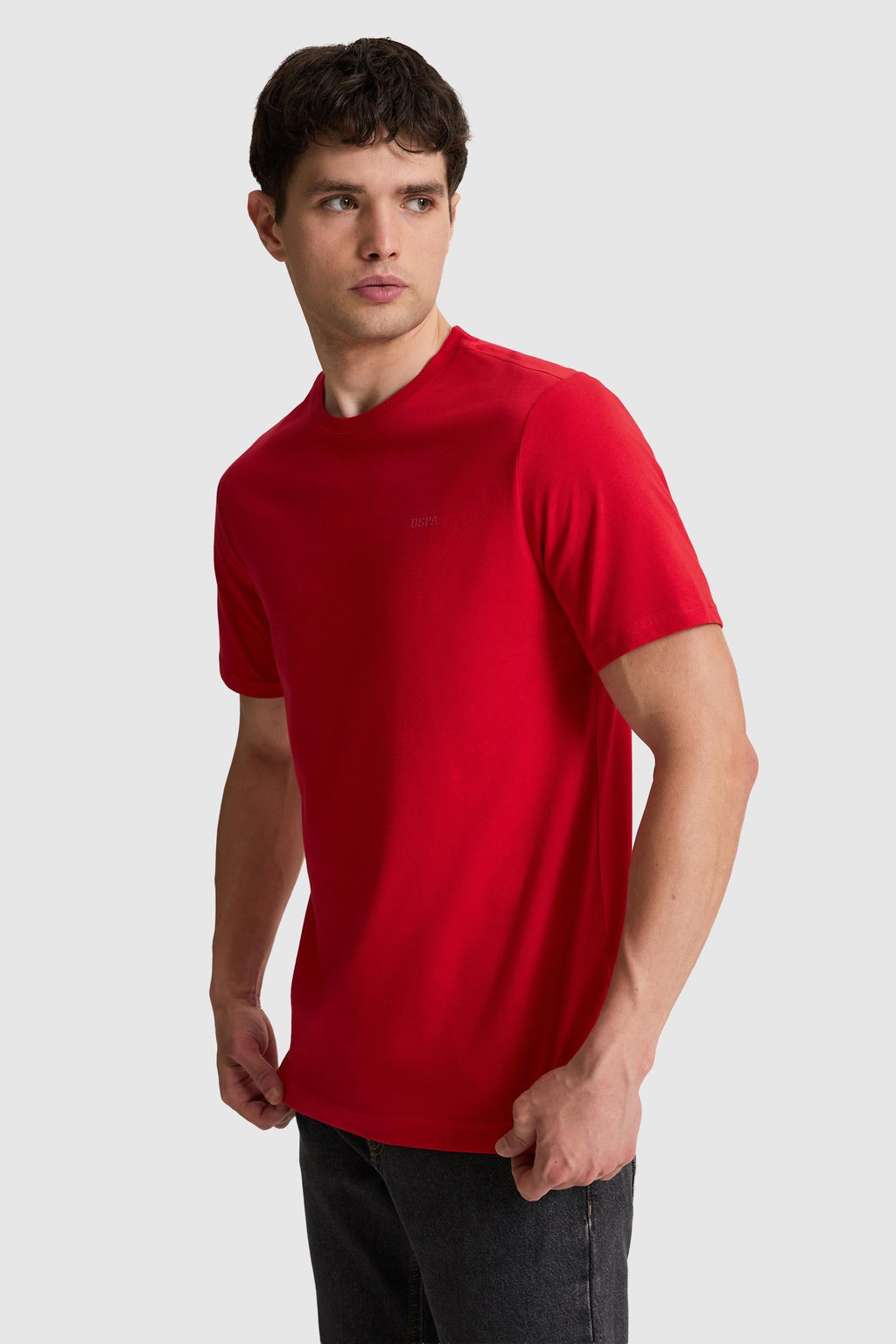 Erkek K_rm_z_ Regular Fit Polo Yaka Basic Ti__rt
