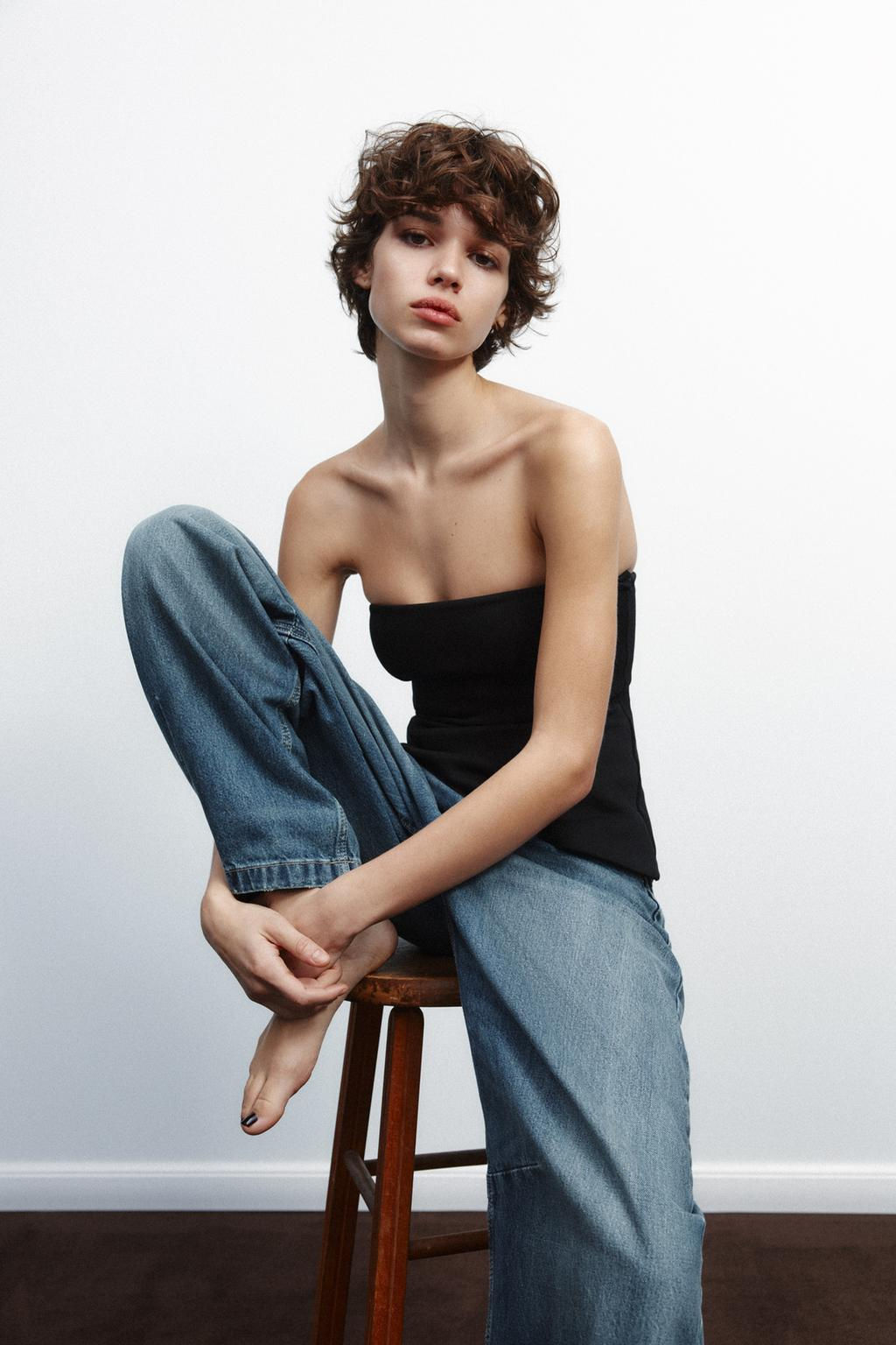 INTERLOCK BANDEAU TOP - Zara фото 2