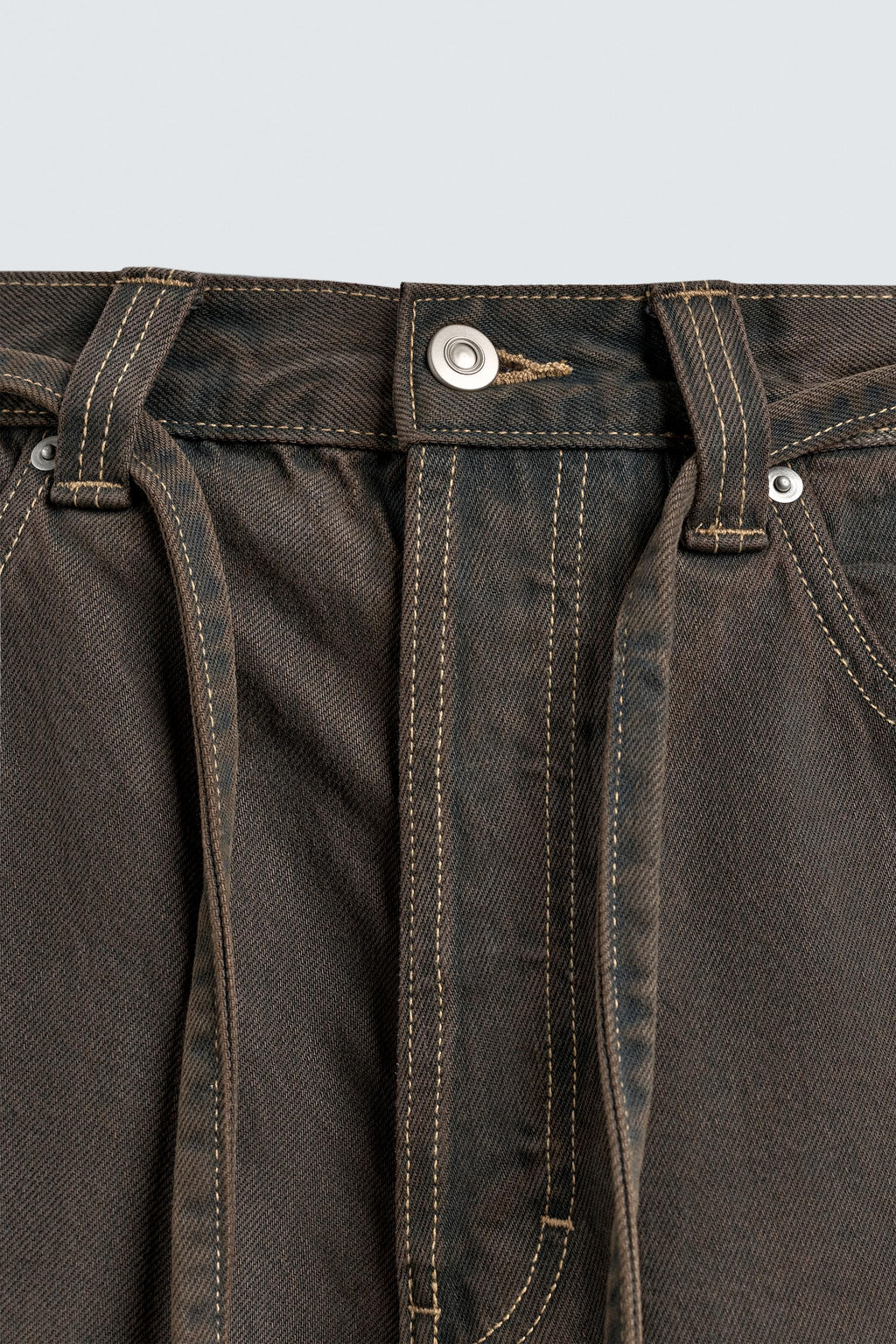 JORTS DENIM  CINTUR?N / Marr?n - Zara фото 9