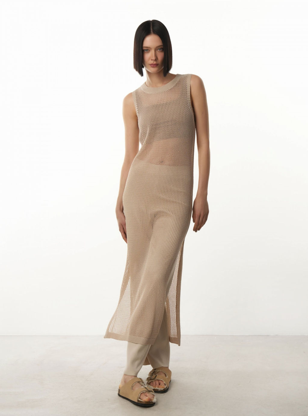 Conso/KDL 230786 - beige Платье женское