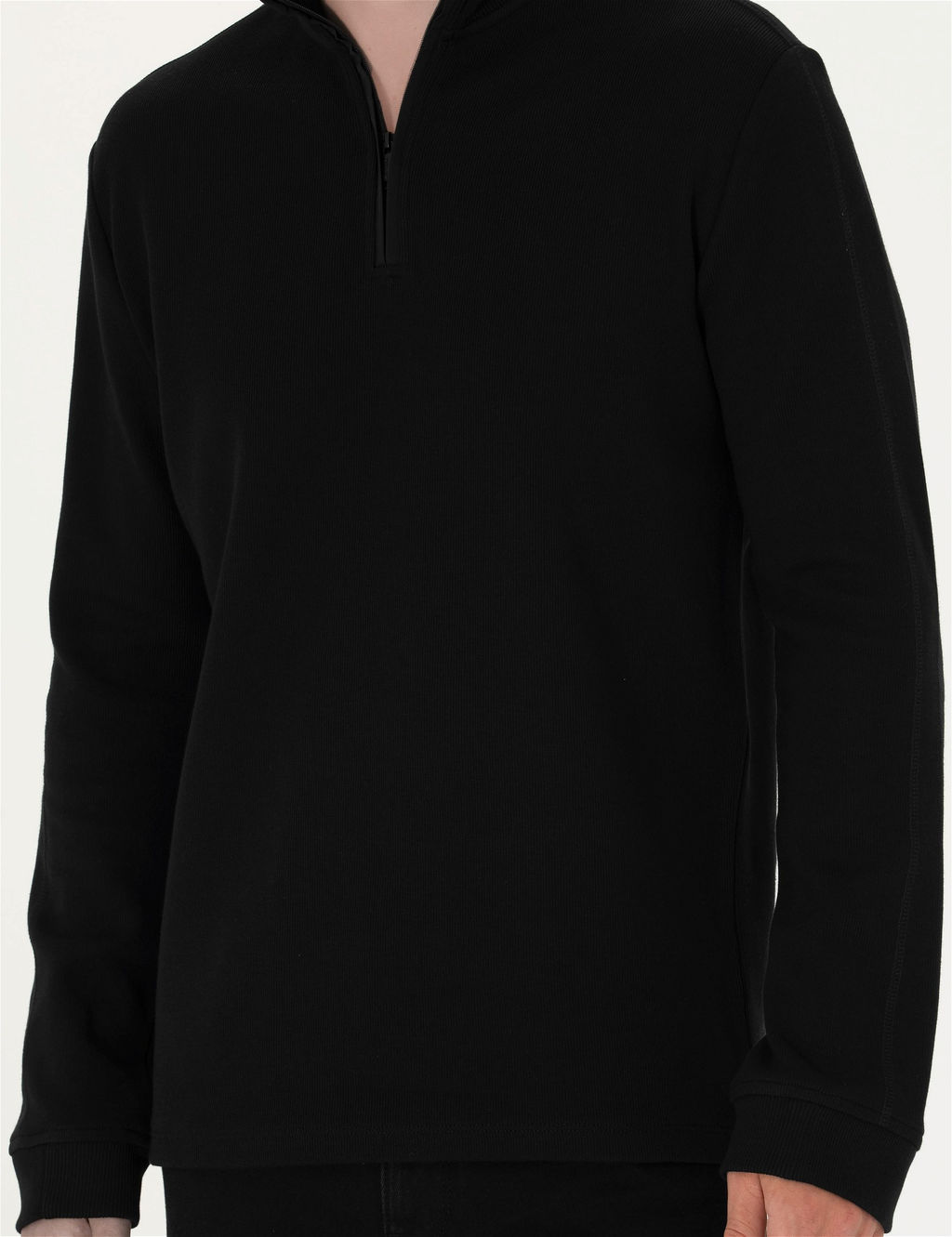 Siyah Regular Fit Sweatshirt - Pierre cardin фото 6
