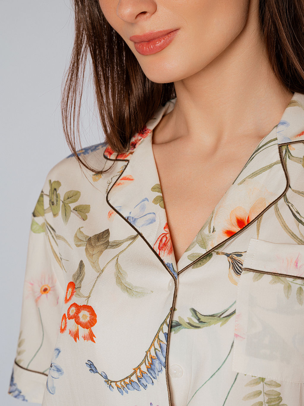 Пижама домашняя Indefini вискоза с тенселем  фото 8