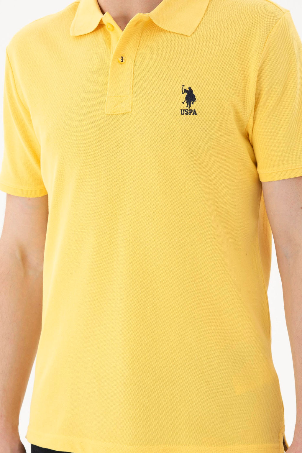 Мужская желтая базовая футболка Неожиданная скидка в корзине - U.s. polo assn фото 6