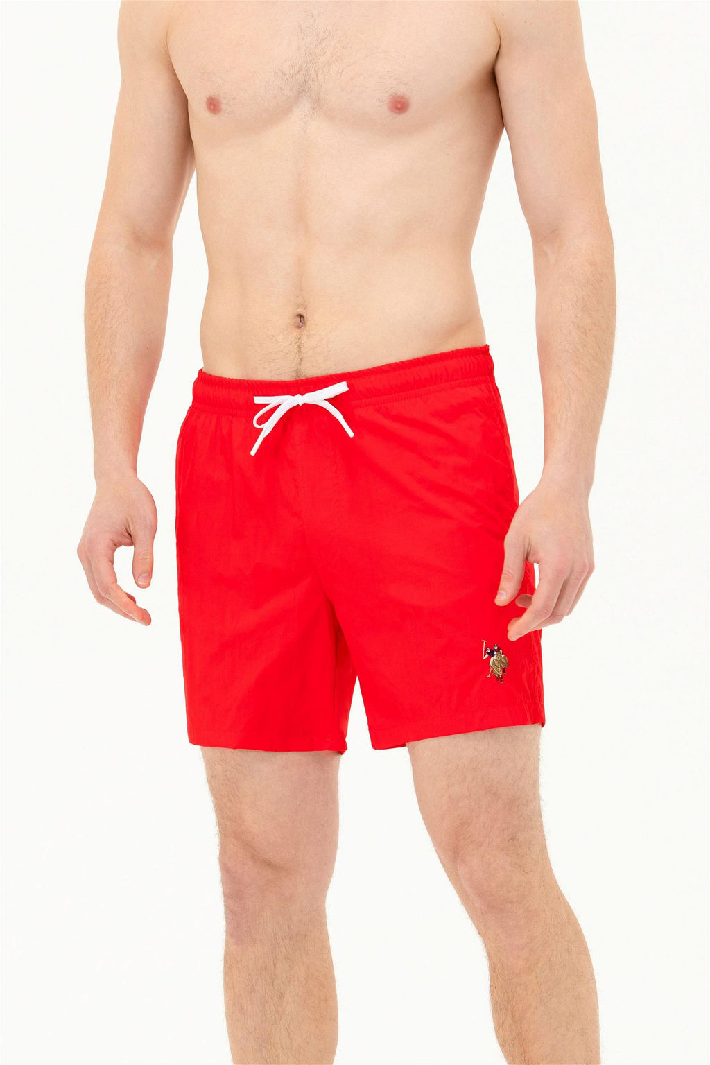 Мужские красные морские шорты - U.s. polo assn фото 10