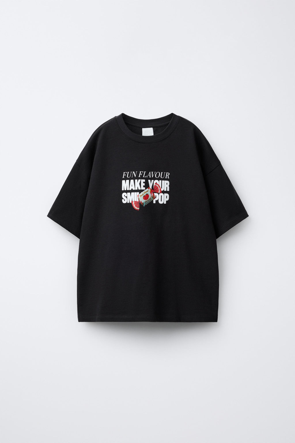CAMISETA ESTAMPADA CEREZAS Y CARAMELO / Negro - Zara фото 2