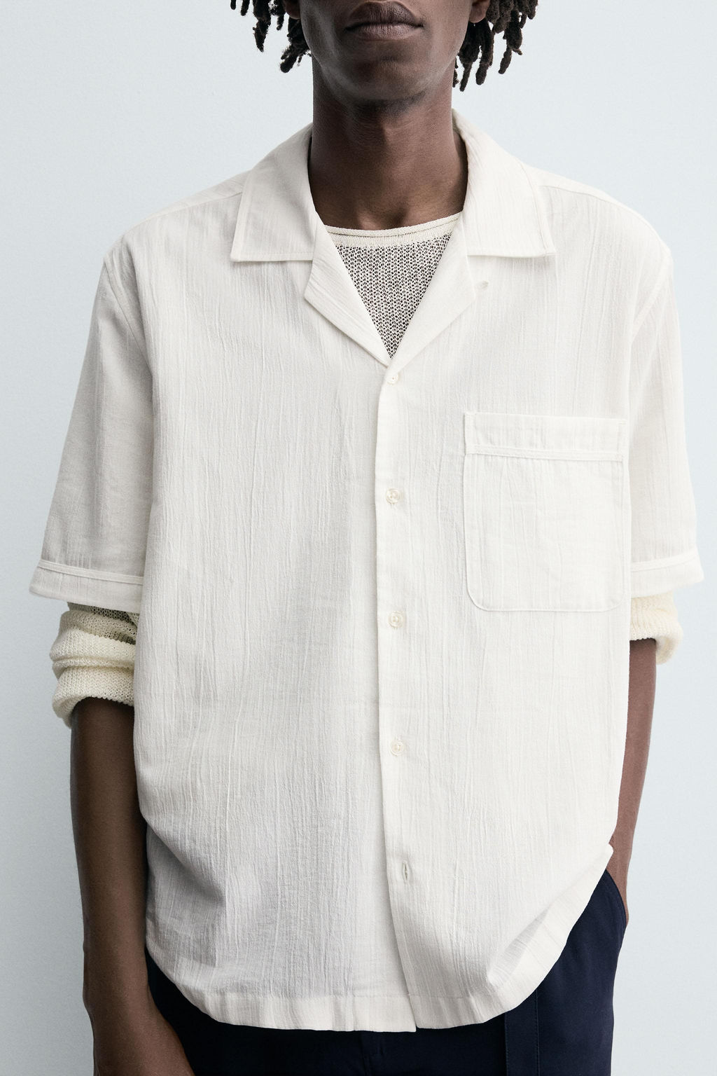 RELAXED FIT TEXTURED SHIRT - Zara фото 6