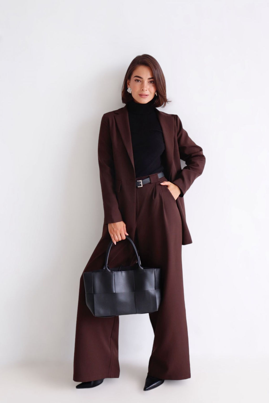 11372 Костюм брючный коричневый - Martichelli фото 26