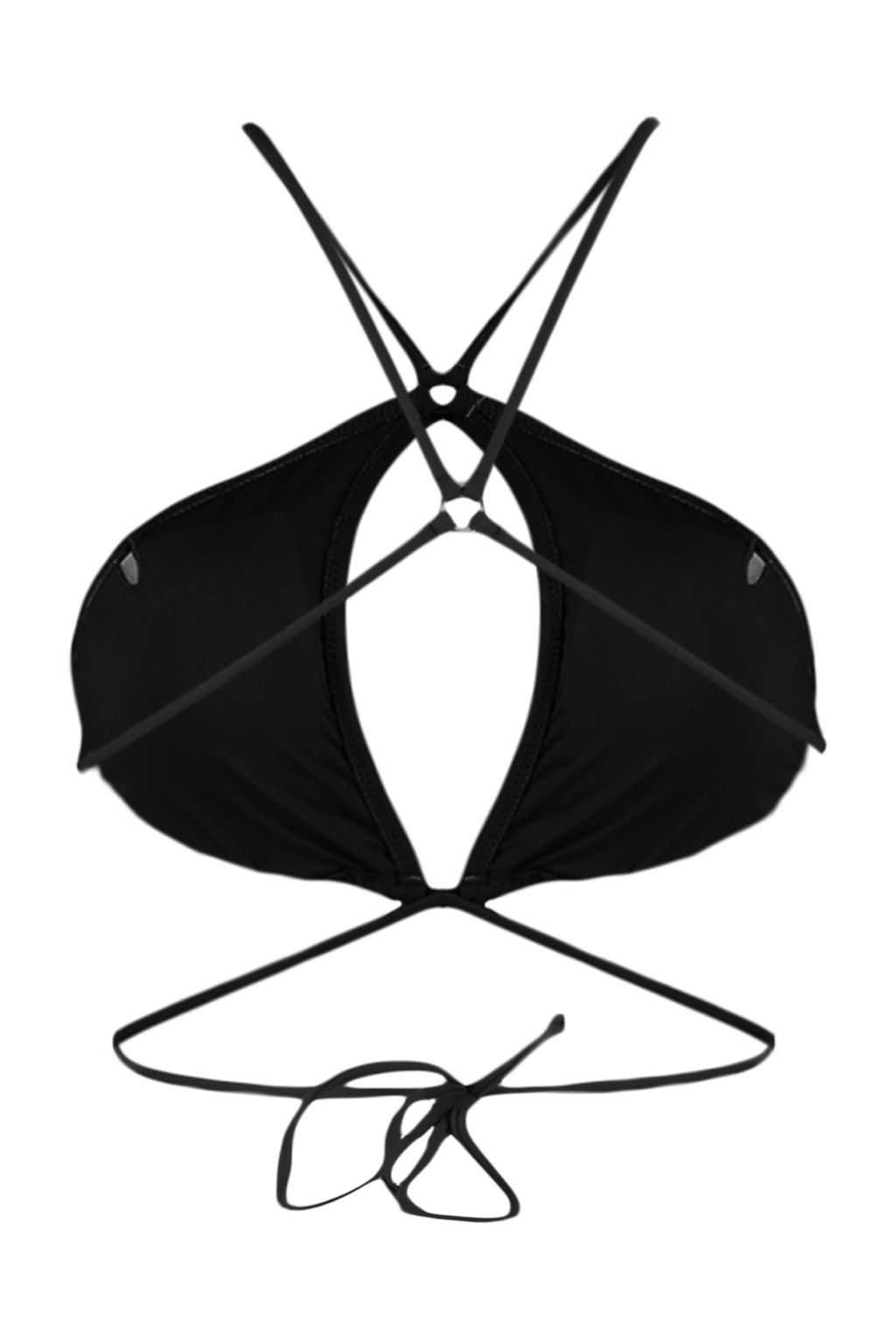 Siyah Halter Yaka Aksesuarl? Bikini Ustu TBESS23BU00151