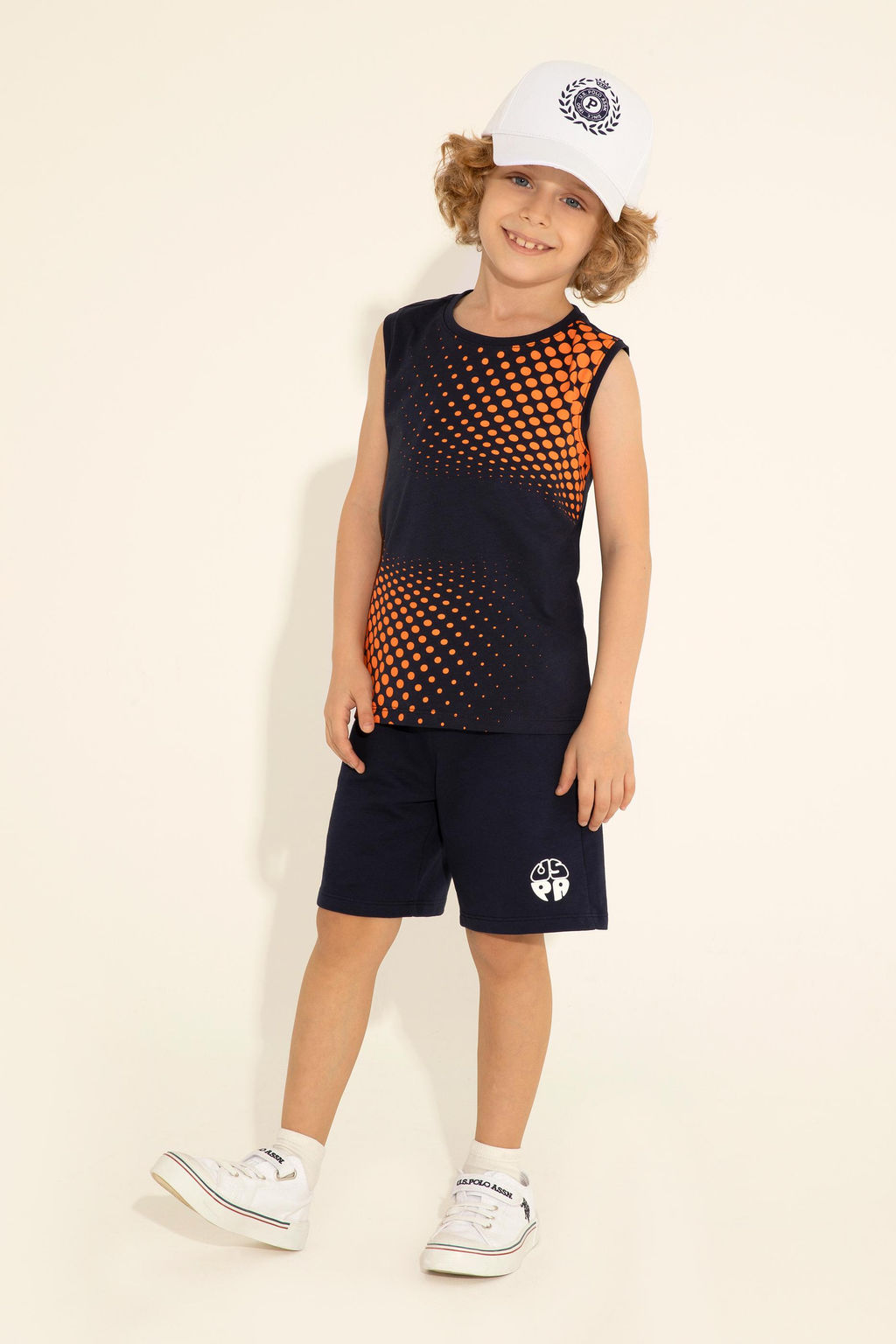 Темно-синяя футболка для мальчика - U.s. polo assn фото 2