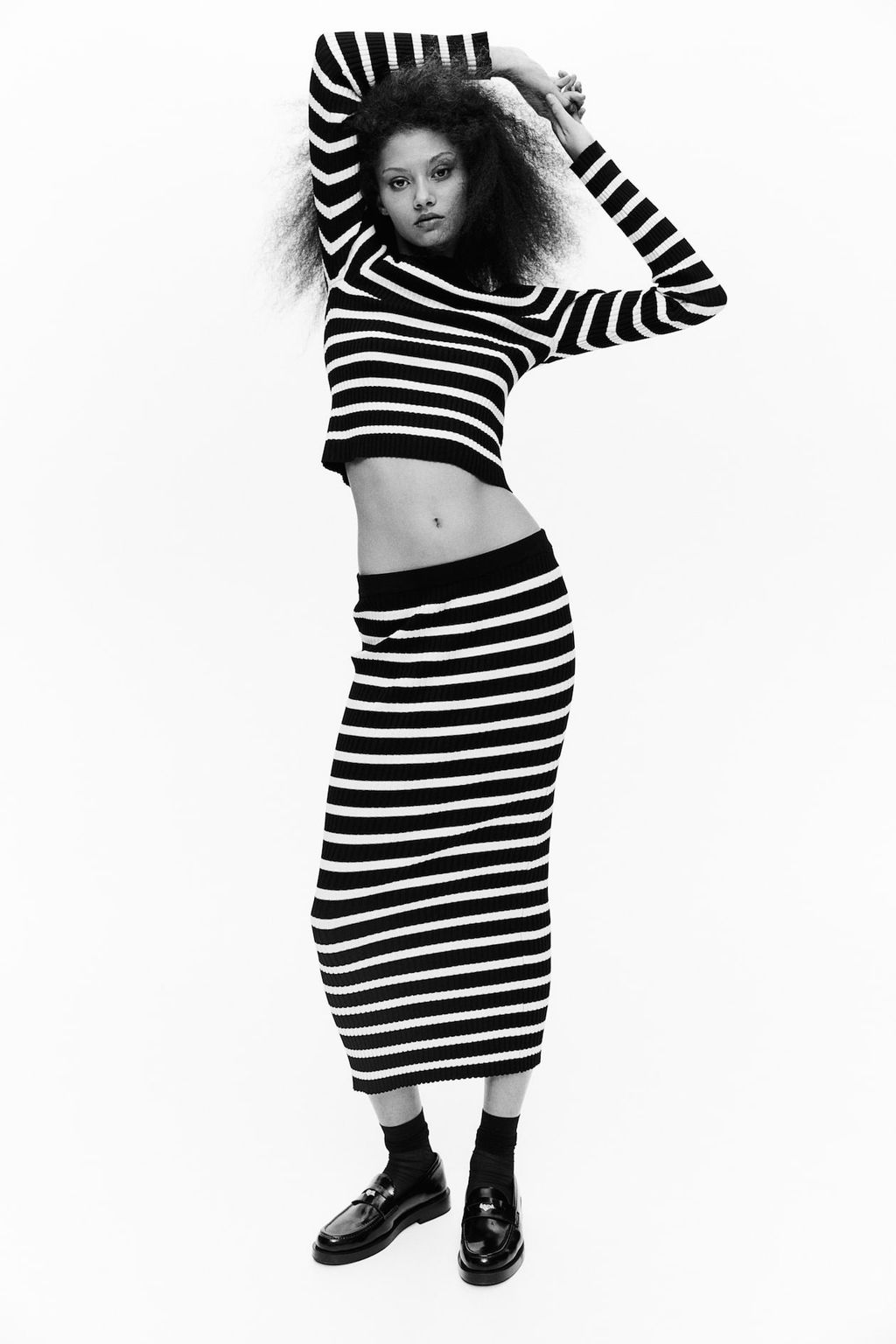 Top en punto de canale con escote barco - H&m фото 2