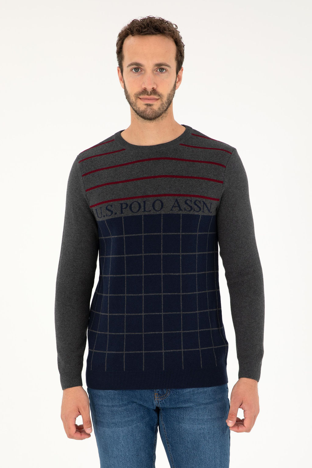 Мужской темно-синий свитер Неожиданная скидка в корзине - U.s. polo assn фото 8