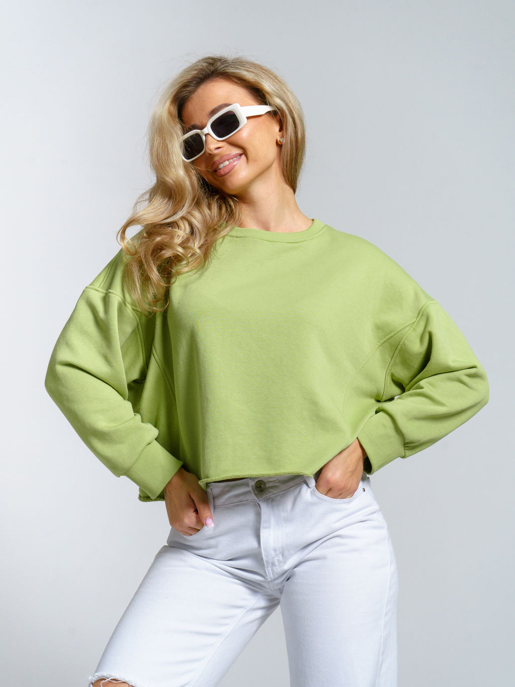 973 Свитшот "Салатовый"