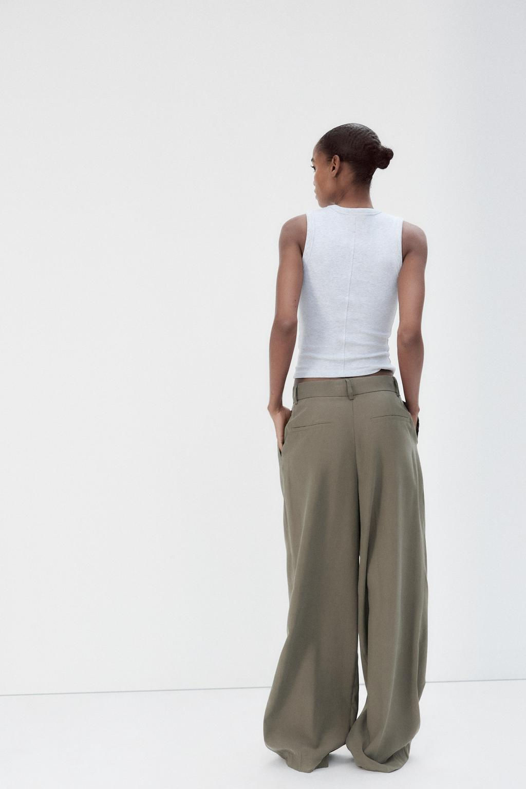 FLOWING DARTED TROUSERS - Zara фото 5