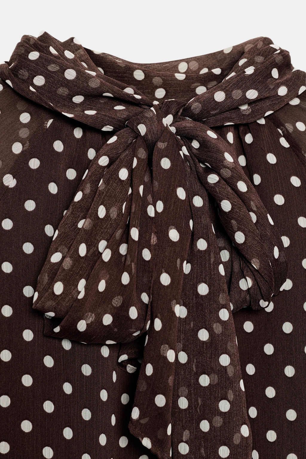 POLKA DOT BLOUSE WITH BOW