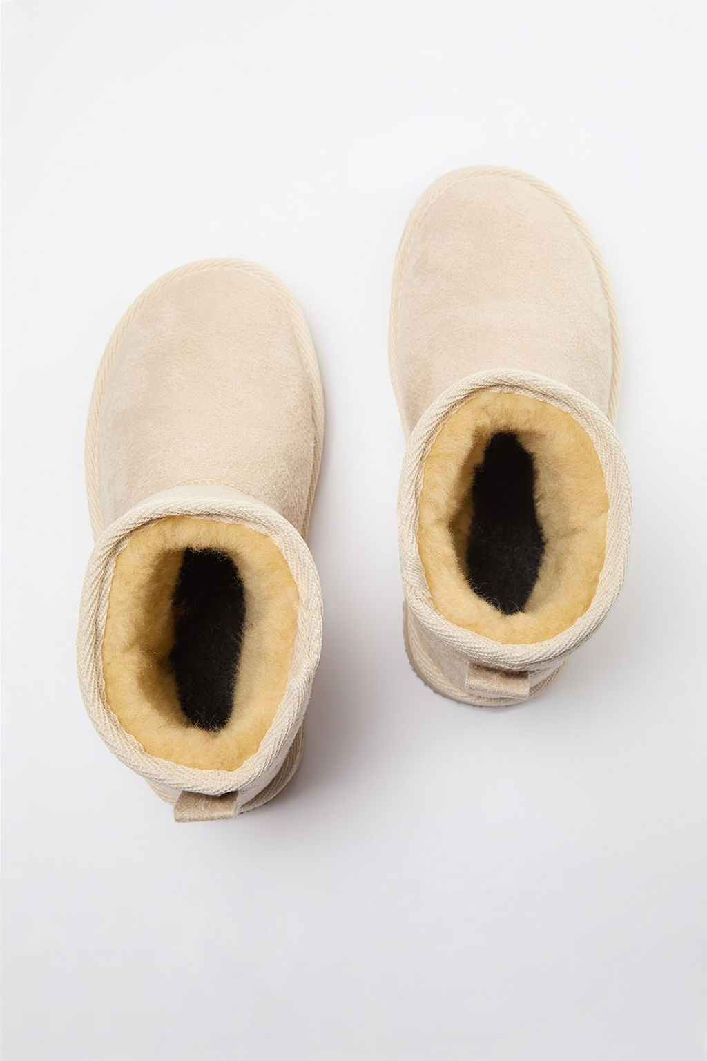 Trendyol Shoes Taba Ici Kurklu Yuvarlak Burun Duz Flatform Topuklu Kad?n Bot TAKAW25BO00029 - Trendyolmilla фото 5
